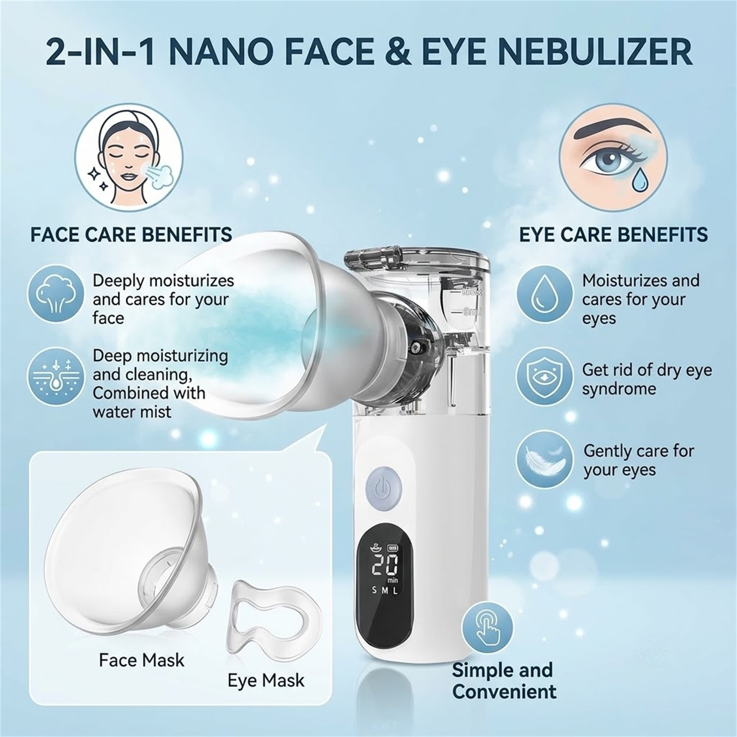 เครื่องพ่นไอน้ำสำหรับผิวหน้าแบ - Facial Steamer Nano บทวิจารณ์และราคา