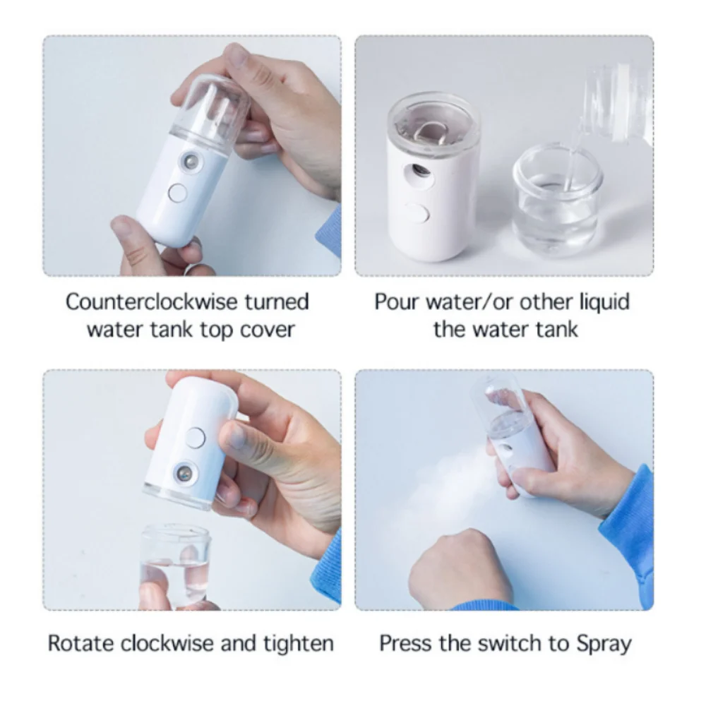 เครื่องพ่นไอน้ำใบหน้าแบบพกพาขน - Facial Steamer Nano บทวิจารณ์และราคา