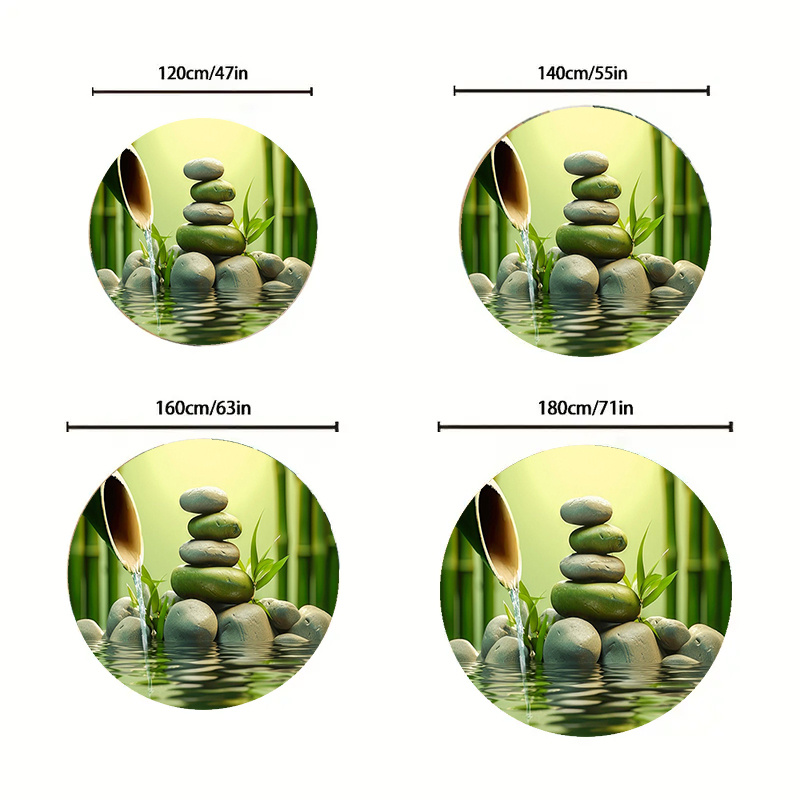 พรมกลมลายไม้ไผ่เซน พร้อมลวดลาย - Wellness Spa With Hotel บทวิจารณ์และราคา